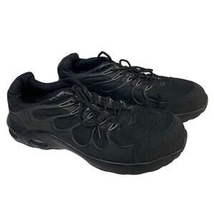 Furuian Mens Size 12 Black Sneakers Lace Up Steel Toe Non Slip Work Shoes